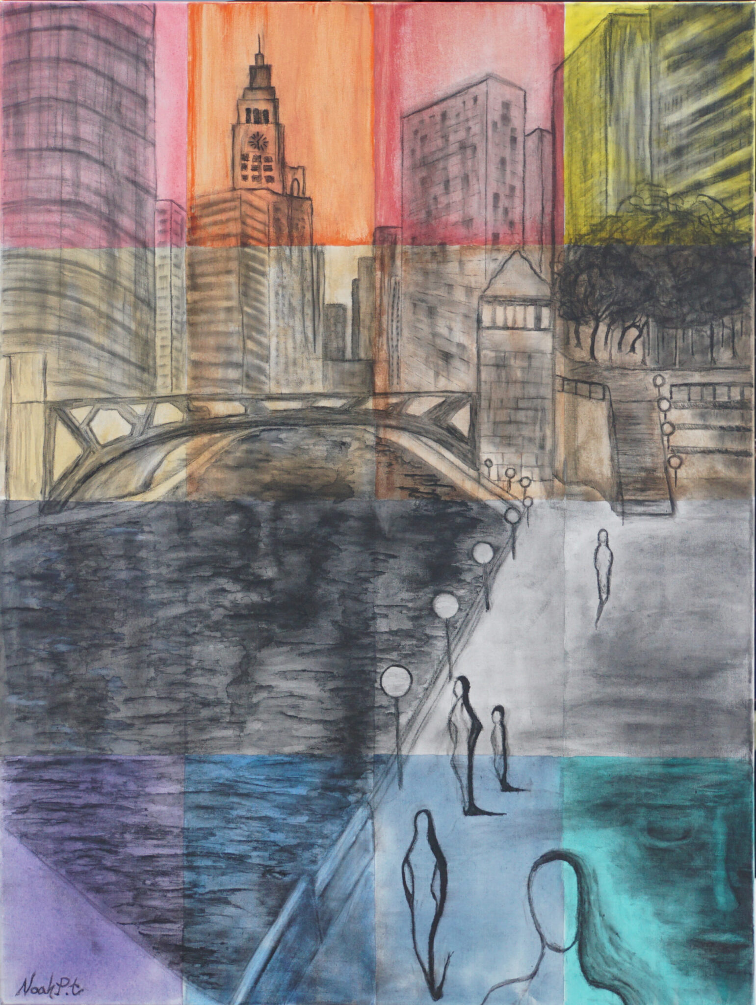Color and Coal Print