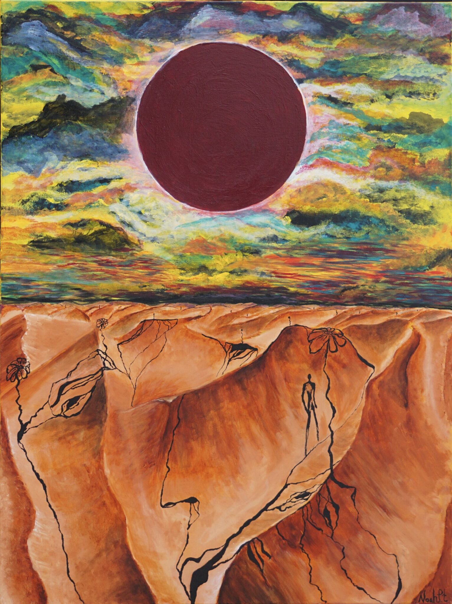 The Maroon Landing Print